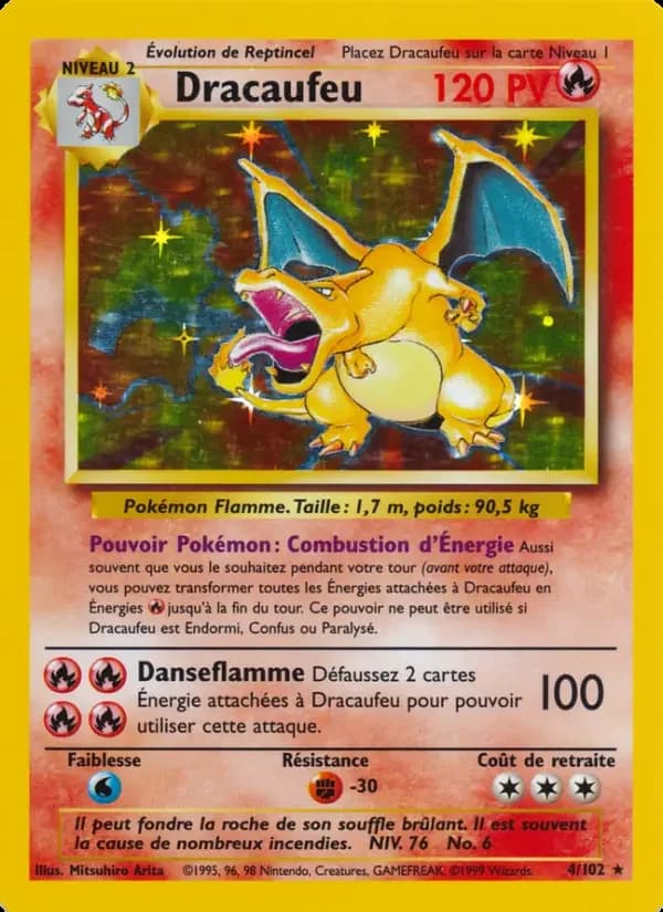 Carte Pokémon Dracaufeu #4 — Set de base