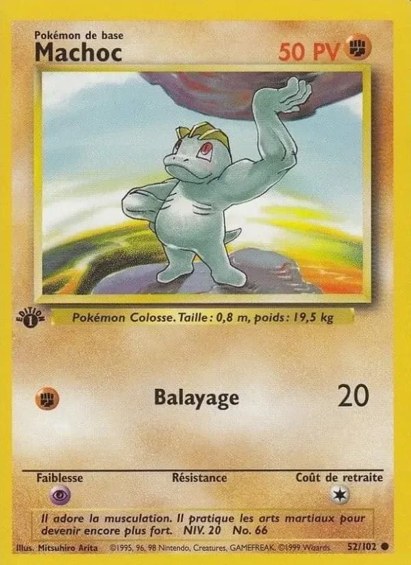 Carte Pokémon Machoc #52 — Set de base