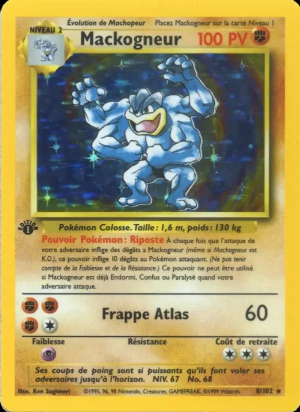 Carte Pokémon Mackogneur #8 — Set de base