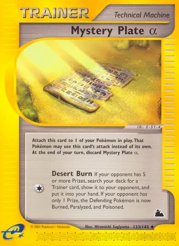 Carte Pokémon Mystery Plate α #133 — Skyridge