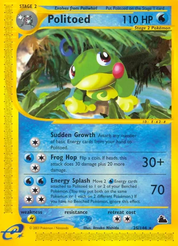 Carte Pokémon Politoed #25 — Skyridge