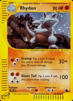 Carte Pokémon Rhydon #H27 — Skyridge