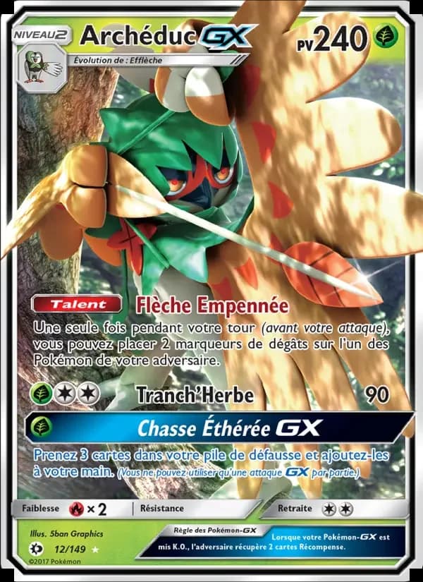 Carte Pokémon Archéduc GX #12 — Soleil et Lune