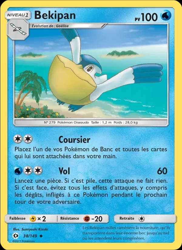 Carte Pokémon Bekipan #38 — Soleil et Lune