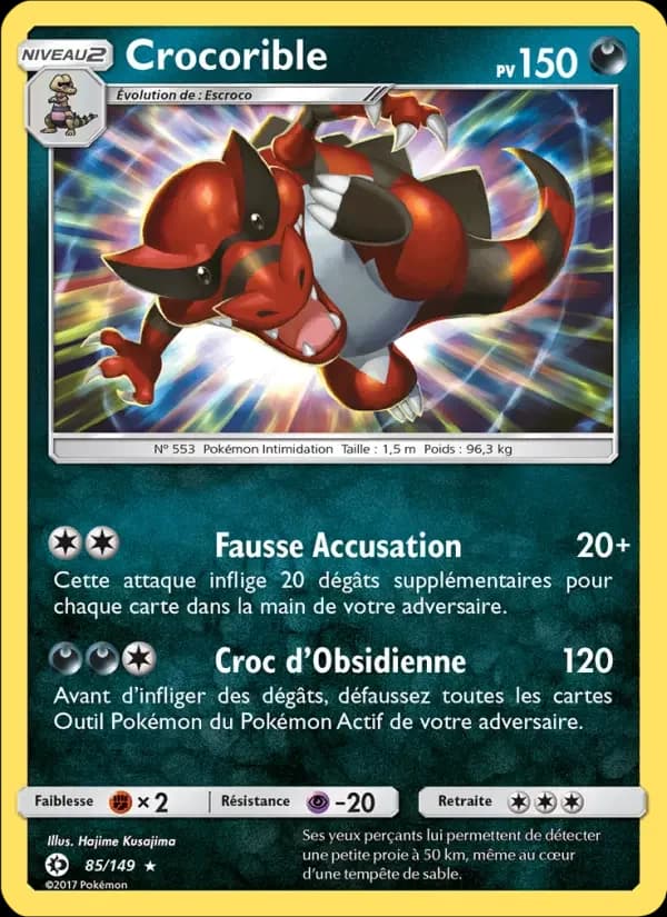 Carte Pokémon Crocorible #85 — Soleil et Lune