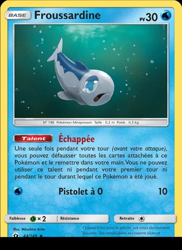 Carte Pokémon Froussardine #44 — Soleil et Lune