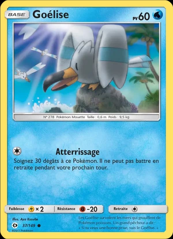 Carte Pokémon Goélise #37 — Soleil et Lune