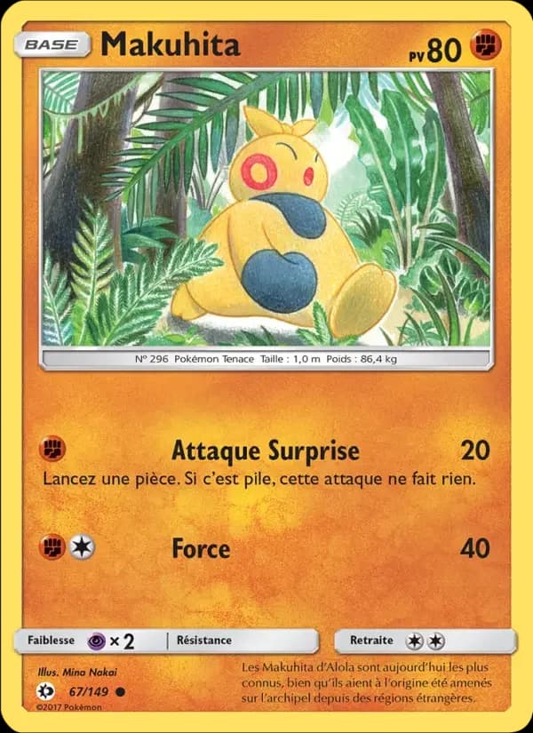 Carte Pokémon Makuhita #67 — Soleil et Lune