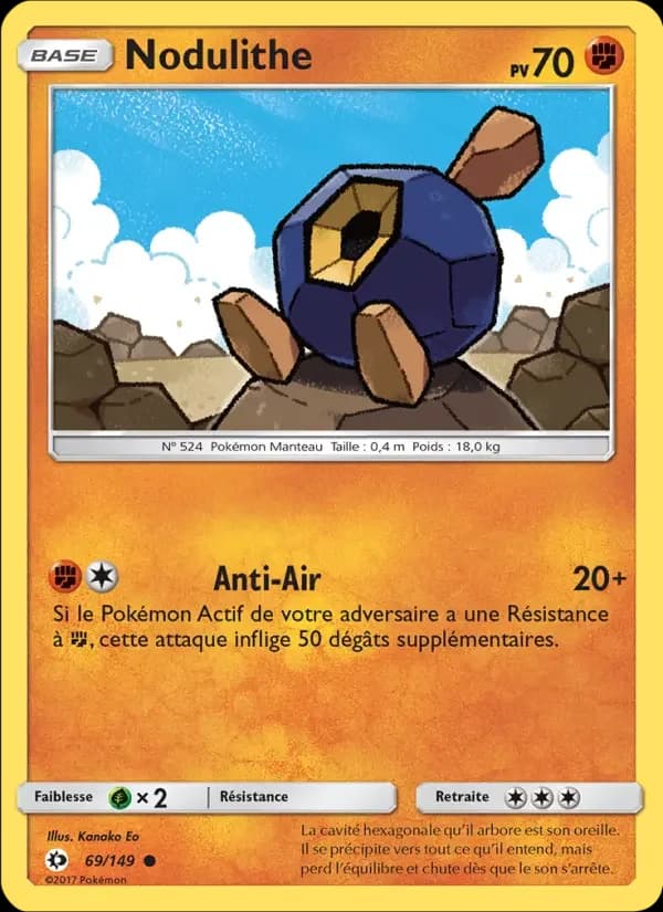 Carte Pokémon Nodulithe #69 — Soleil et Lune