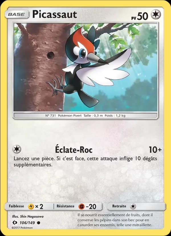 Carte Pokémon Picassaut #106 — Soleil et Lune