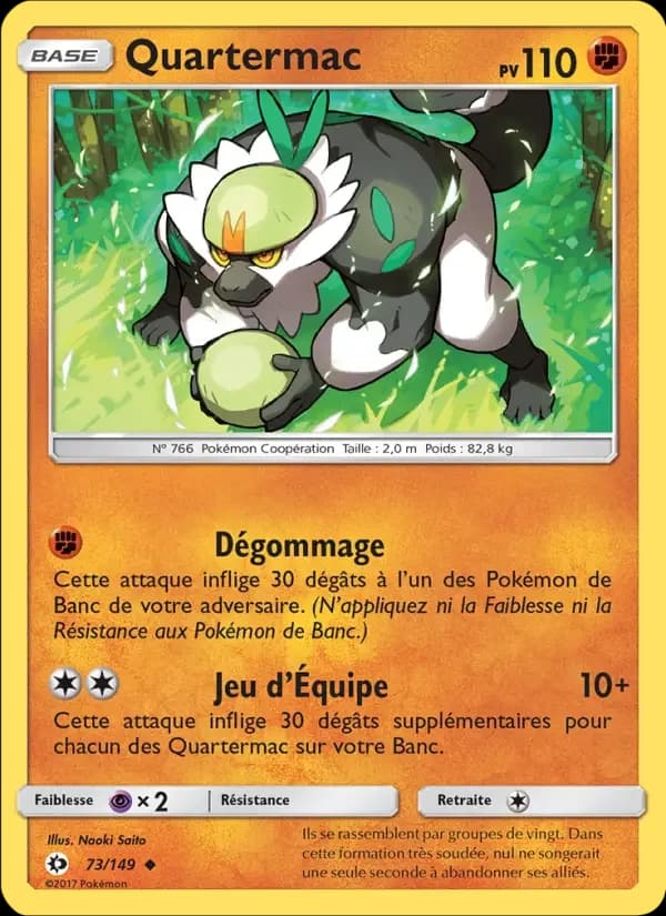 Carte Pokémon Quartermac #73 — Soleil et Lune