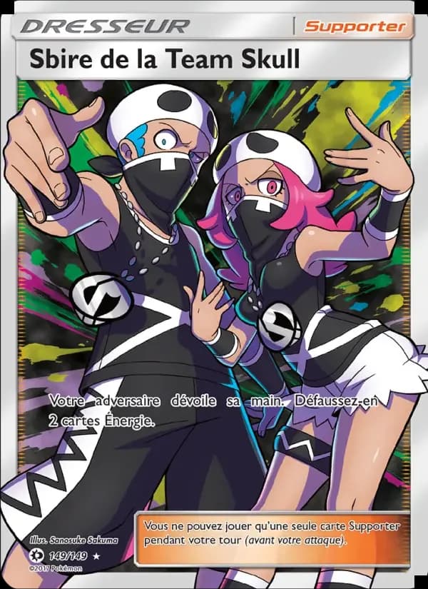 Carte Pokémon Sbire de la Team Skull #149 — Soleil et Lune
