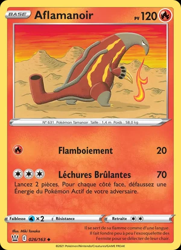 Carte Pokémon Aflamanoir #26 — Styles de Combat