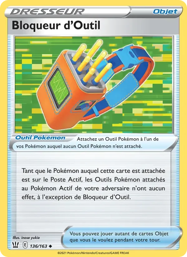 Carte Pokémon Bloqueur d'Outil #136 — Styles de Combat