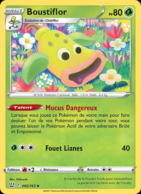 Carte Pokémon Boustiflor #2 — Styles de Combat