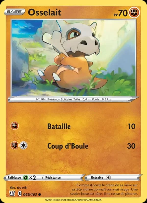 Carte Pokémon Osselait #69 — Styles de Combat