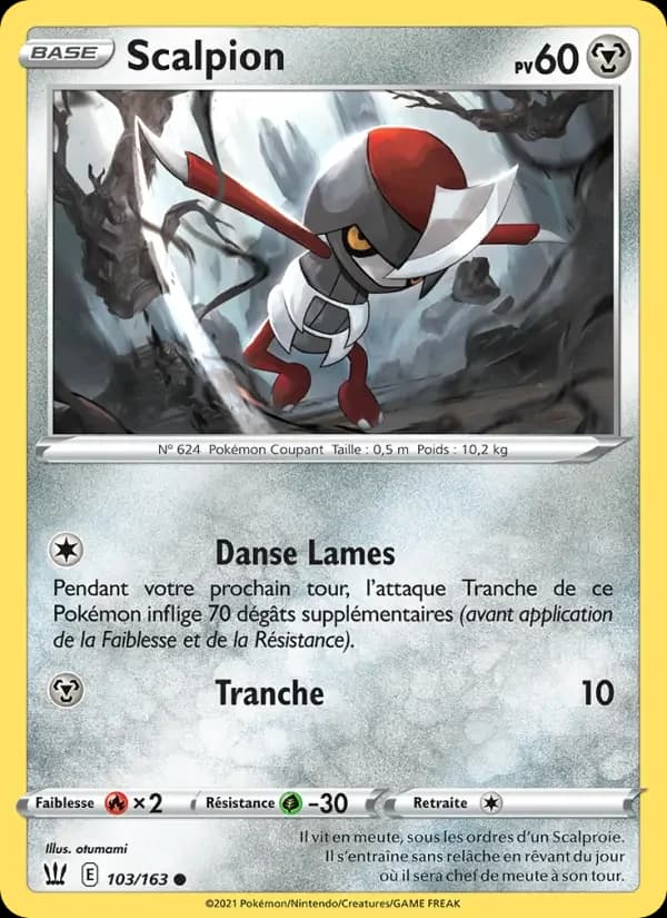 Carte Pokémon Scalpion #103 — Styles de Combat