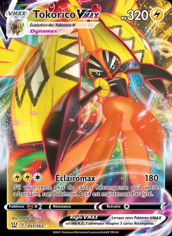 Carte Pokémon Tokorico VMAX #51 — Styles de Combat