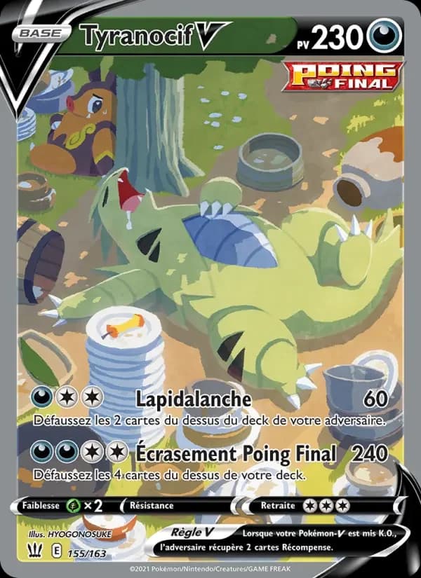 Carte Pokémon Tyranocif V #155 — Styles de Combat