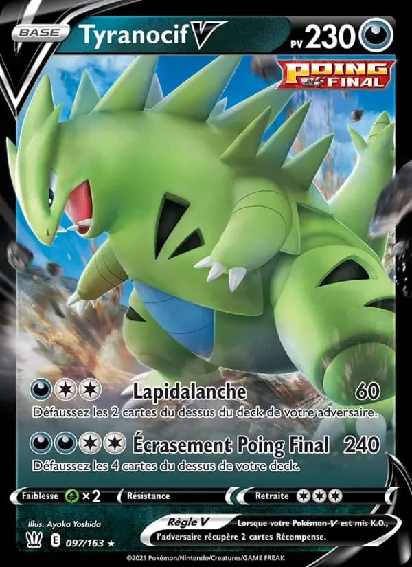 Carte Pokémon Tyranocif V #97 — Styles de Combat