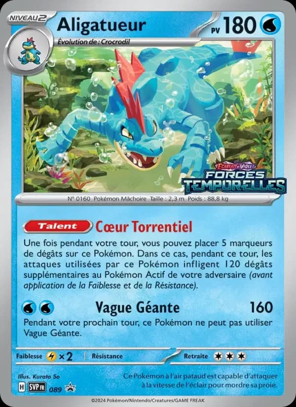 Carte Pokémon Aligatueur #89 — Promos Écarlate et Violet