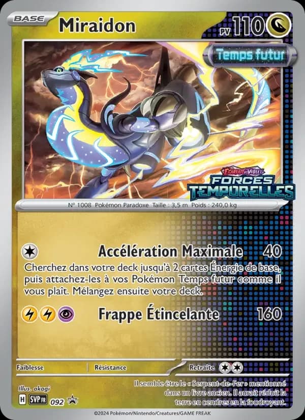 Carte Pokémon Miraidon #92 — Promos Écarlate et Violet