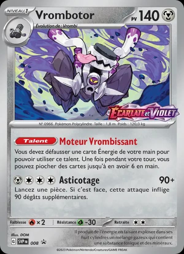 Carte Pokémon Vrombotor #8 — Promos Écarlate et Violet