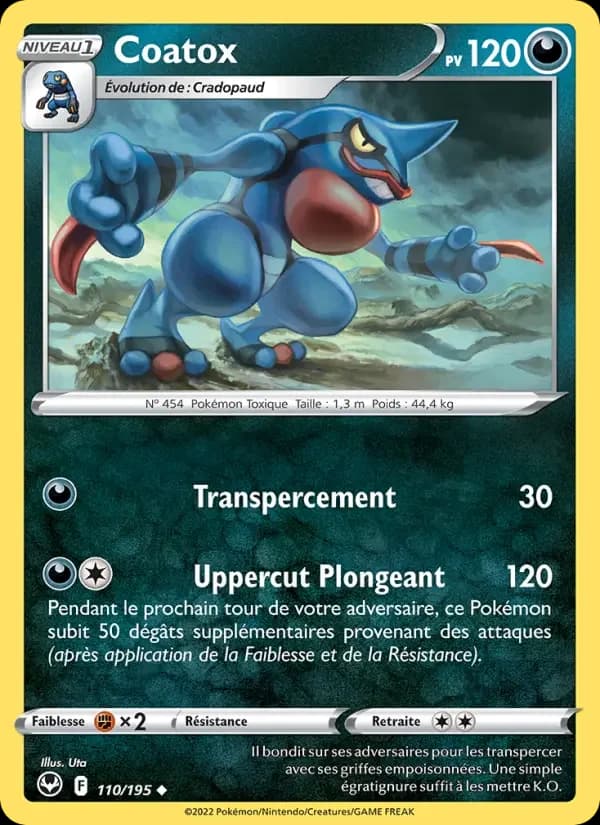Carte Pokémon Coatox #110 — Tempête Argentée