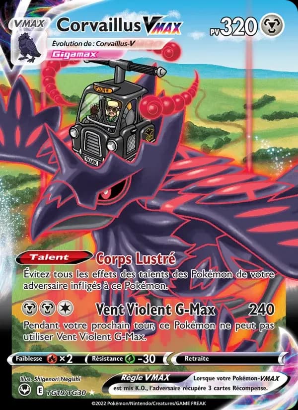 Carte Pokémon Corvaillus VMAX #TG19 — Tempête Argentée