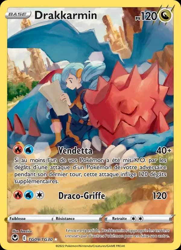 Carte Pokémon Drakkarmin #TG09 — Tempête Argentée