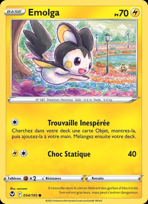 Carte Pokémon Emolga #054 — Tempête Argentée