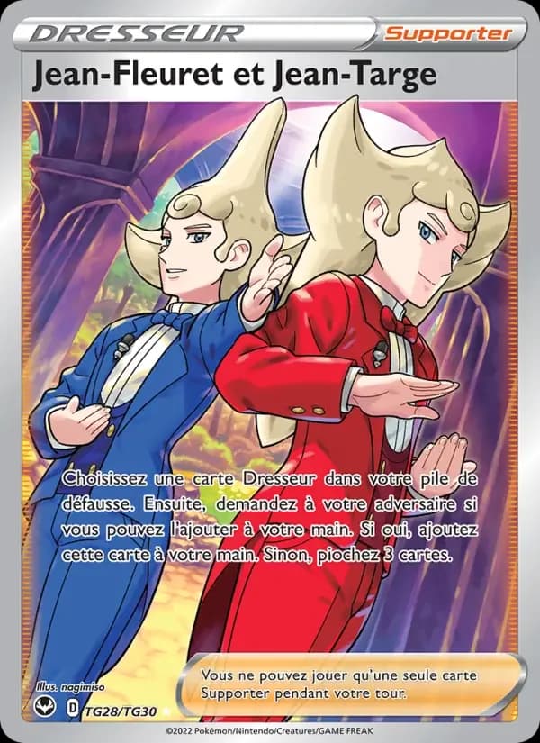 Carte Pokémon Jean-Fleuret et Jean-Targe #TG28 — Tempête Argentée