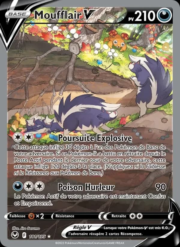 Carte Pokémon Moufflair V #181 — Tempête Argentée