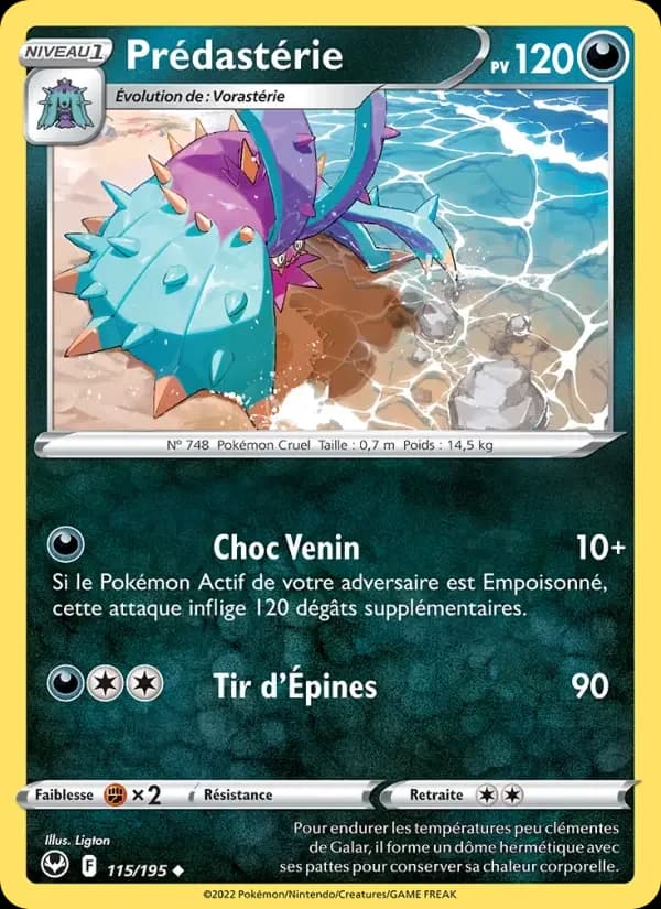 Carte Pokémon Prédastérie #115 — Tempête Argentée