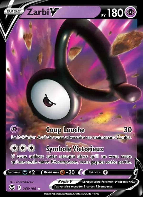 Carte Pokémon Zarbi V #065 — Tempête Argentée