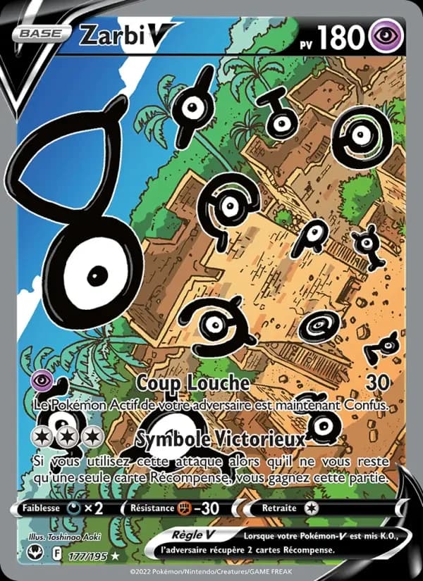 Carte Pokémon Zarbi V #177 — Tempête Argentée
