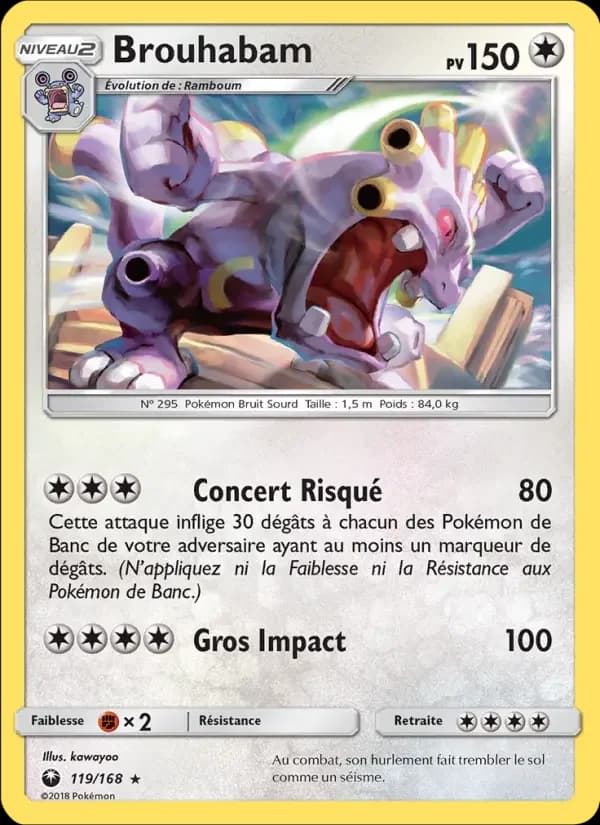 Carte Pokémon Brouhabam #119 — Tempête Céleste