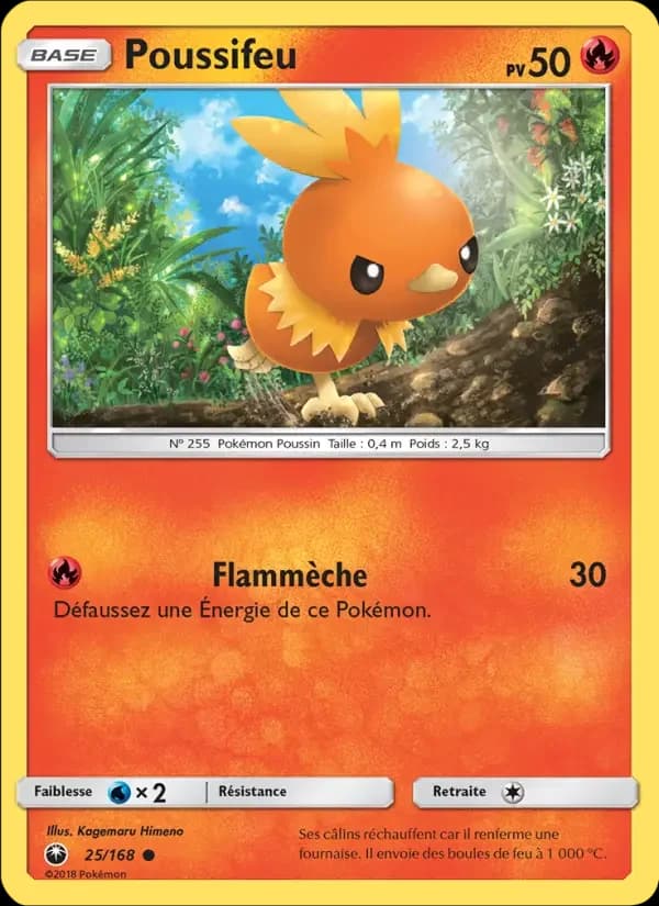 Carte Pokémon Poussifeu #25 — Tempête Céleste