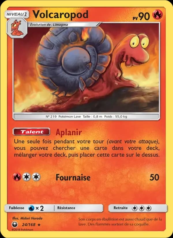 Carte Pokémon Volcaropod #24 — Tempête Céleste