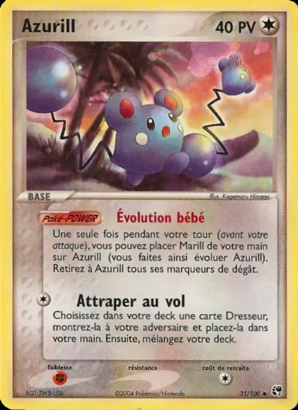 Carte Pokémon Azurill #31 — Tempête de Sable