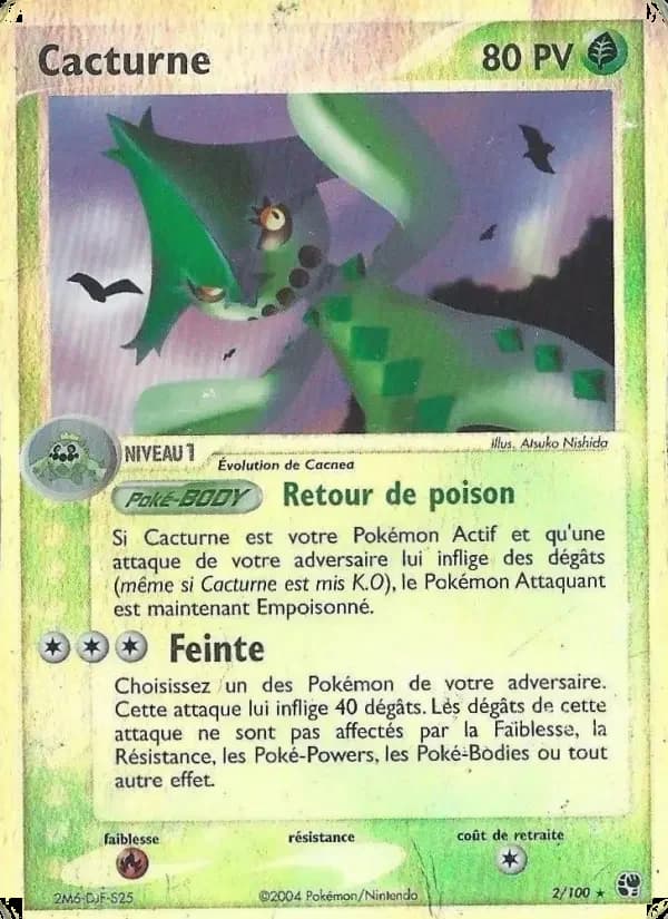 Carte Pokémon Cacturne #2 — Tempête de Sable