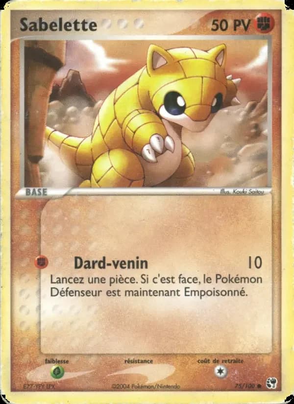 Carte Pokémon Sabelette #75 — Tempête de Sable