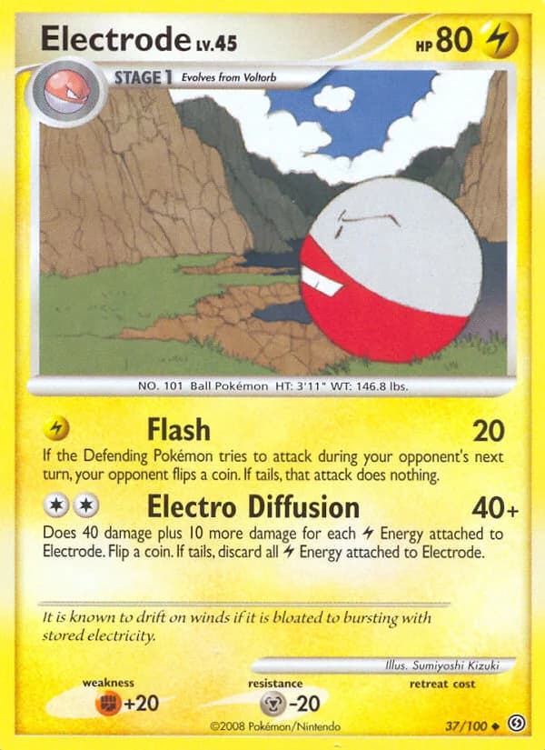Carte Pokémon Electrode #37 — Tempête