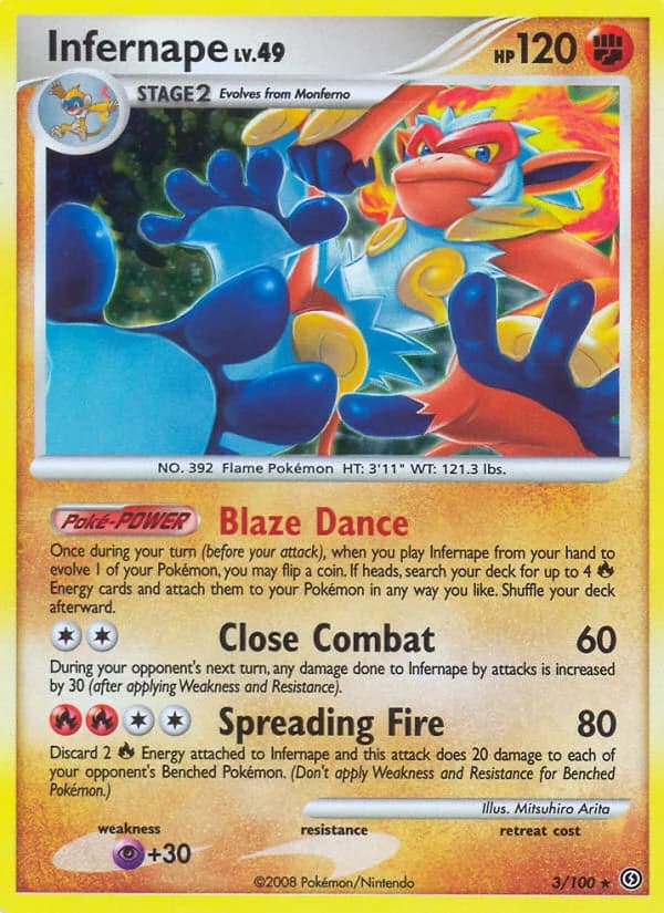 Carte Pokémon Simiabraz #3 — Tempête