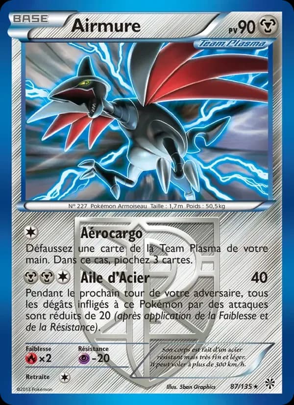 Carte Pokémon Airmure #87 — Tempête Plasma