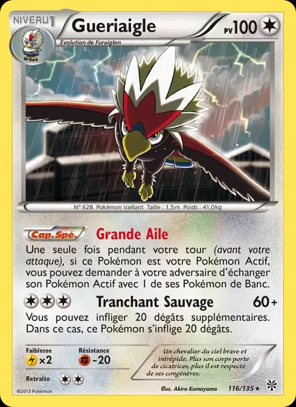Carte Pokémon Gueriaigle #116 — Tempête Plasma