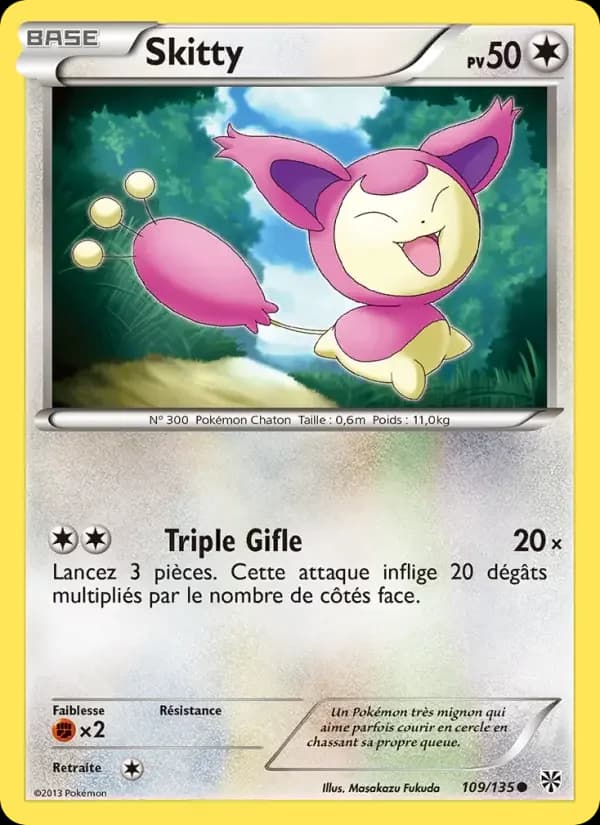 Carte Pokémon Skitty #109 — Tempête Plasma