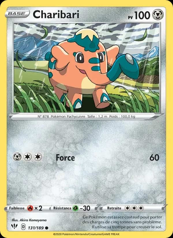 Carte Pokémon Charibari #131 — Ténèbres Embrasées