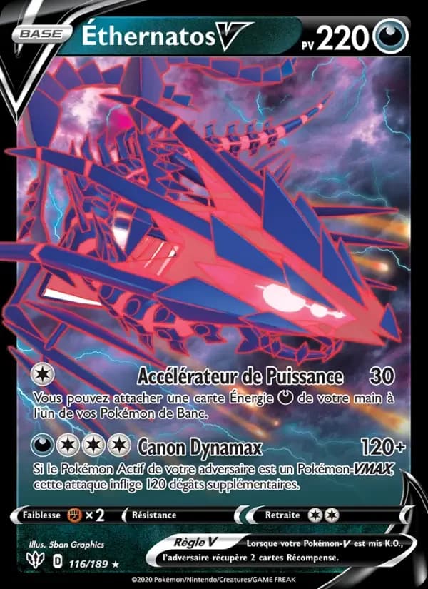 Carte Pokémon Éthernatos V #116 — Ténèbres Embrasées