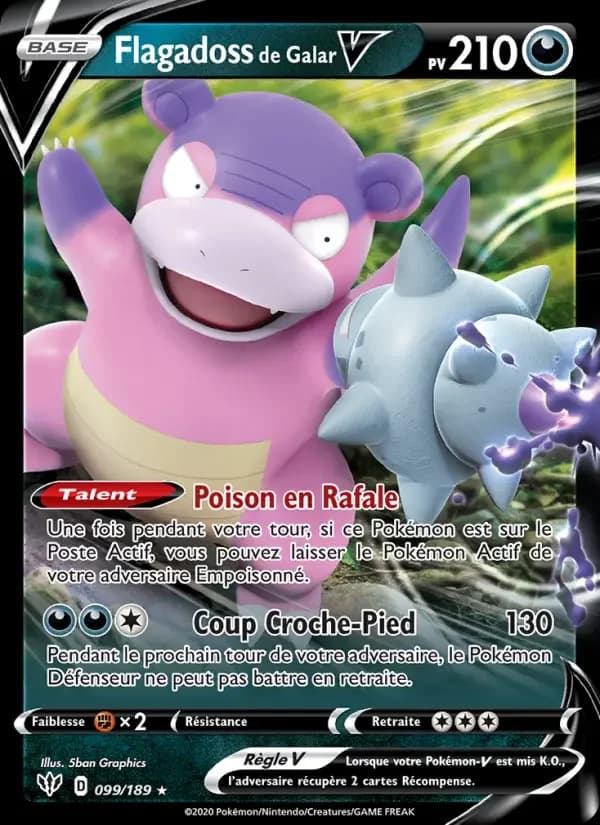 Carte Pokémon Flagadoss de Galar V #99 — Ténèbres Embrasées